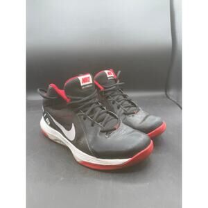Nike Men’s The Air Overplay IX Basketball Shoe - Black/Red - US 9